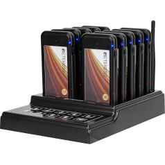 Retekess TD174 Pager Call System, Pager System Restaurant, Simple Basics, 300 m, 3 Call Modes, Charging Display, Guest Call System, Radio Call Systems for Food Trucks