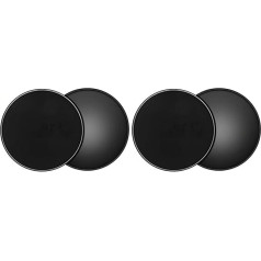 Pack of 2 Double-Sided Gliding Discs, Fitness Disc Slides for Gym, Home, Yoga, Pilates, Carpet, Tiles, Laminate, Wooden Floor
