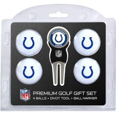 Team Golf NFL Regulation Size Golf Balls (4 Count) & Divot Tool with Removable Double-Sided Magnetic Marker