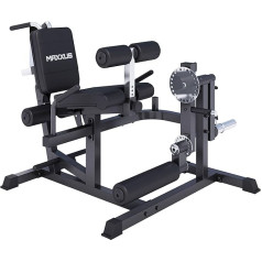 MAXXUS MultiTrainer Pro Leg Extender & Leg Curl Machine for Home - Leg Extension & Curl, Adjustable Leg Trainer, Compatible with 30/50 mm Weight Plates, Compact Leg Training Device