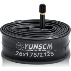 YunSCM 26 Inch Inner Tubes 26 x 1.90/1.95/2.10/2.125 Inner Tube Replacement for 32 mm Schrader Valve MTB Bicycle Tubes Durable Butyl Rubber Bicycle Tyres
