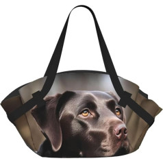 Labrador Retriever, faltbare Picknickdecke mit Griff, tragbare Outdoor-Matte, wasserdichte Stranddecke, verwandelt sich in eine Tragetasche für Camping, Reisen, Park
