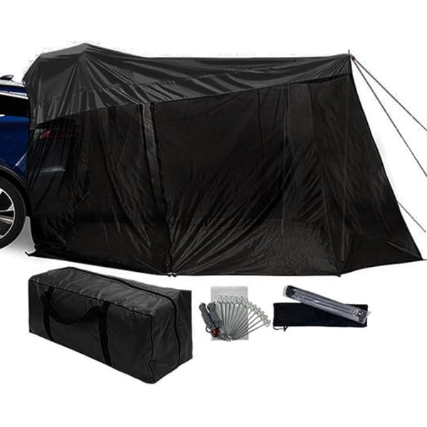SUV tents for camping, waterproof sun protection canopy, windproof rear tent for SUV in dimensions 320 x 198 x 195 cm, for outdoor activities such as hiking, travelling, fishing