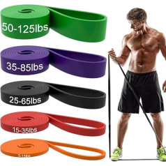Resistance Bands, Pull Up Aid Bands - Workout Bands, Fitness Bands, Long Resistance Bands Set for Training, Fitness, Workout and Physical Therapy for Men and Women