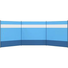 Windschutz Camping Camping-Windschutz, 4-poliger Windschutzblocker mit klaren Fenstern, Tragetasche und Stahlstangen, for Wohnwagen Wohnmobil